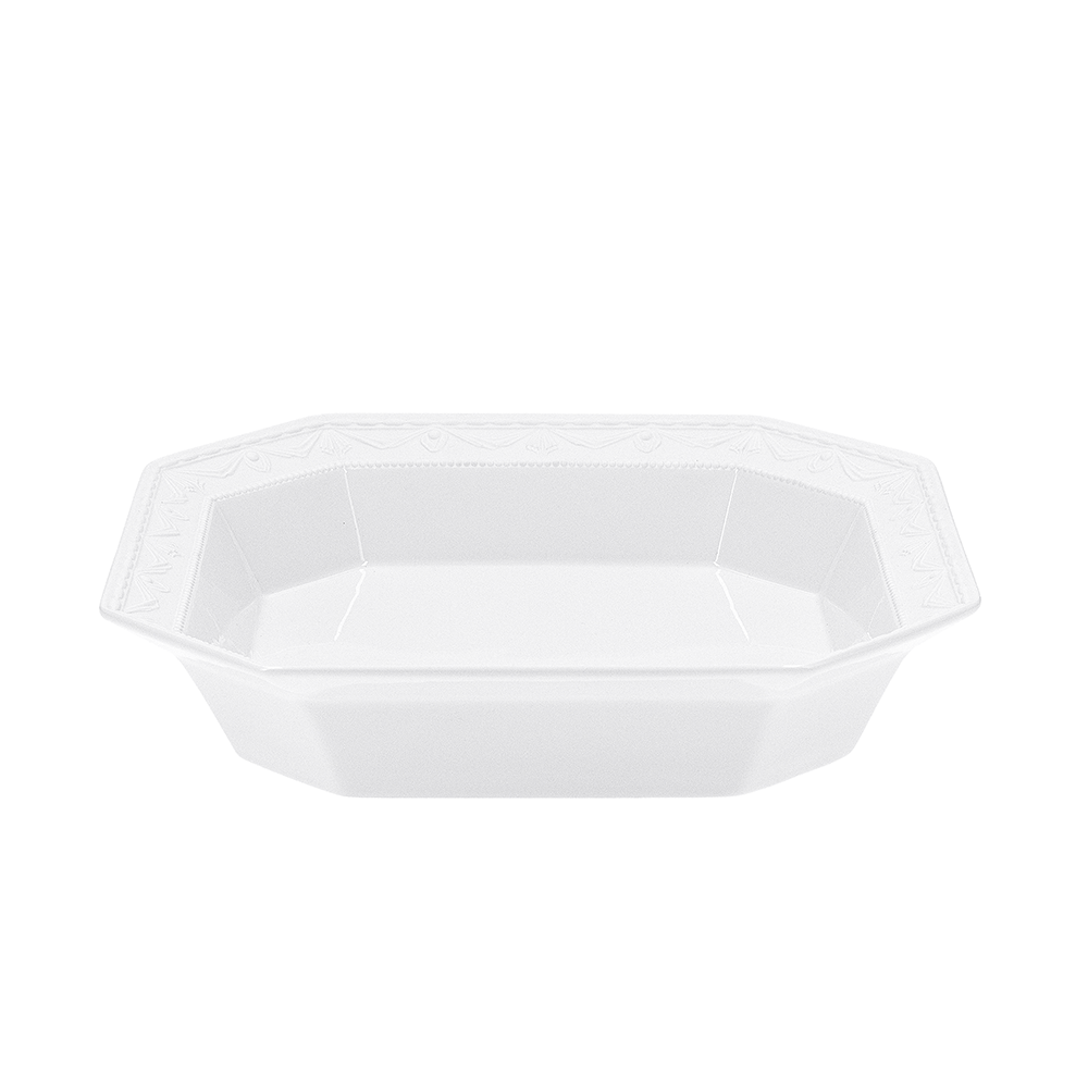 Salatschale eckig flach 27 cm BLANC NOUVEAU