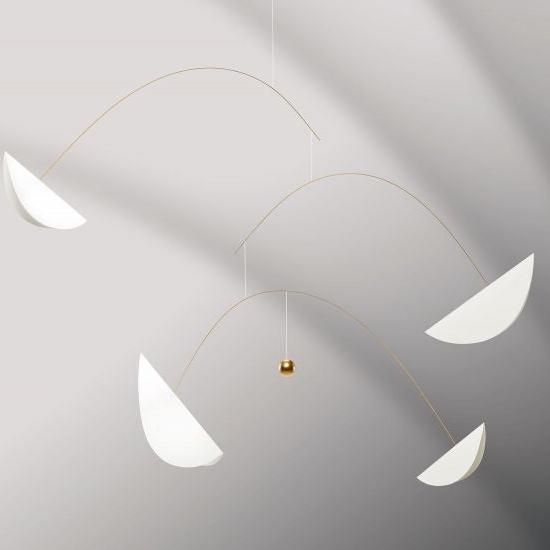 Mobile "Leben und Faden weiss & gold" FLENSTED