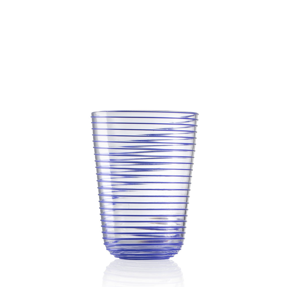 Wasserglas Twist blau