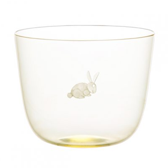 Wasserglas ALPHA Hase citrin