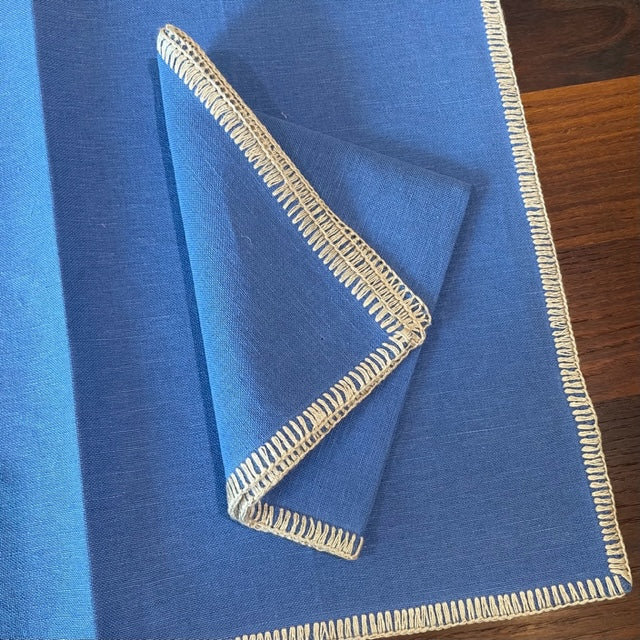 Tischsets und Servietten je 6 Stück im Set blau