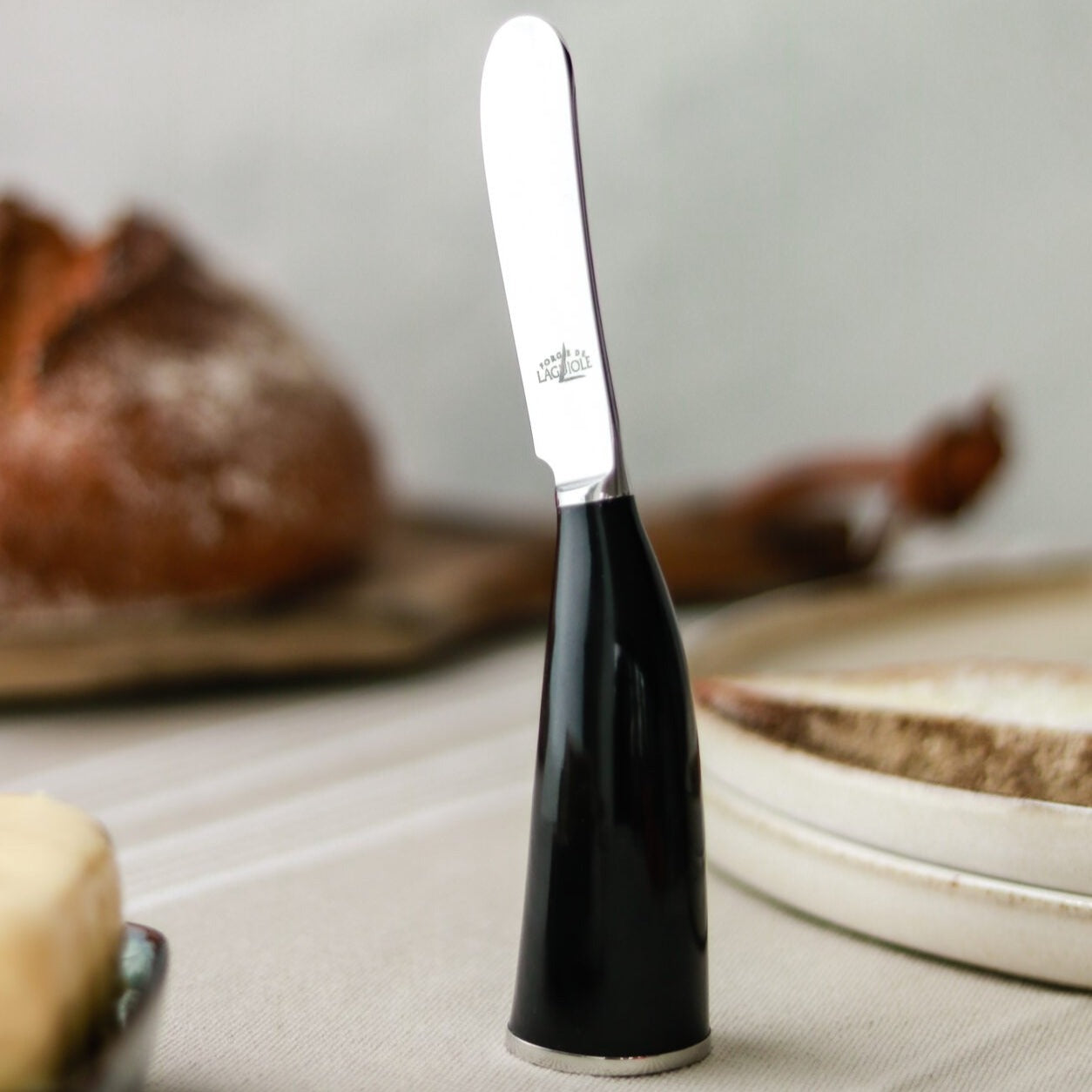 Buttermesser mit Horngriff
