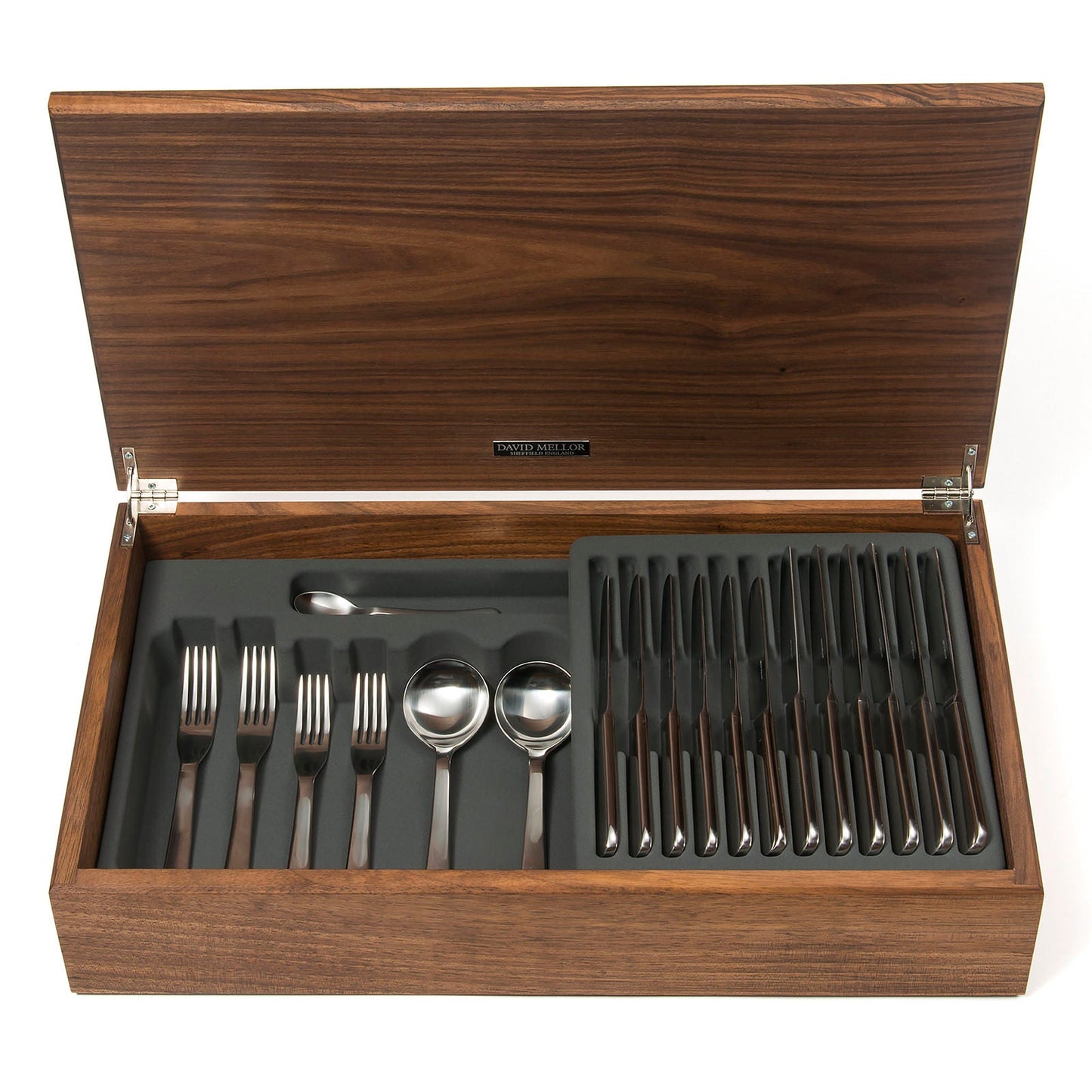 Besteckbox Nussbaum leer David Mellor