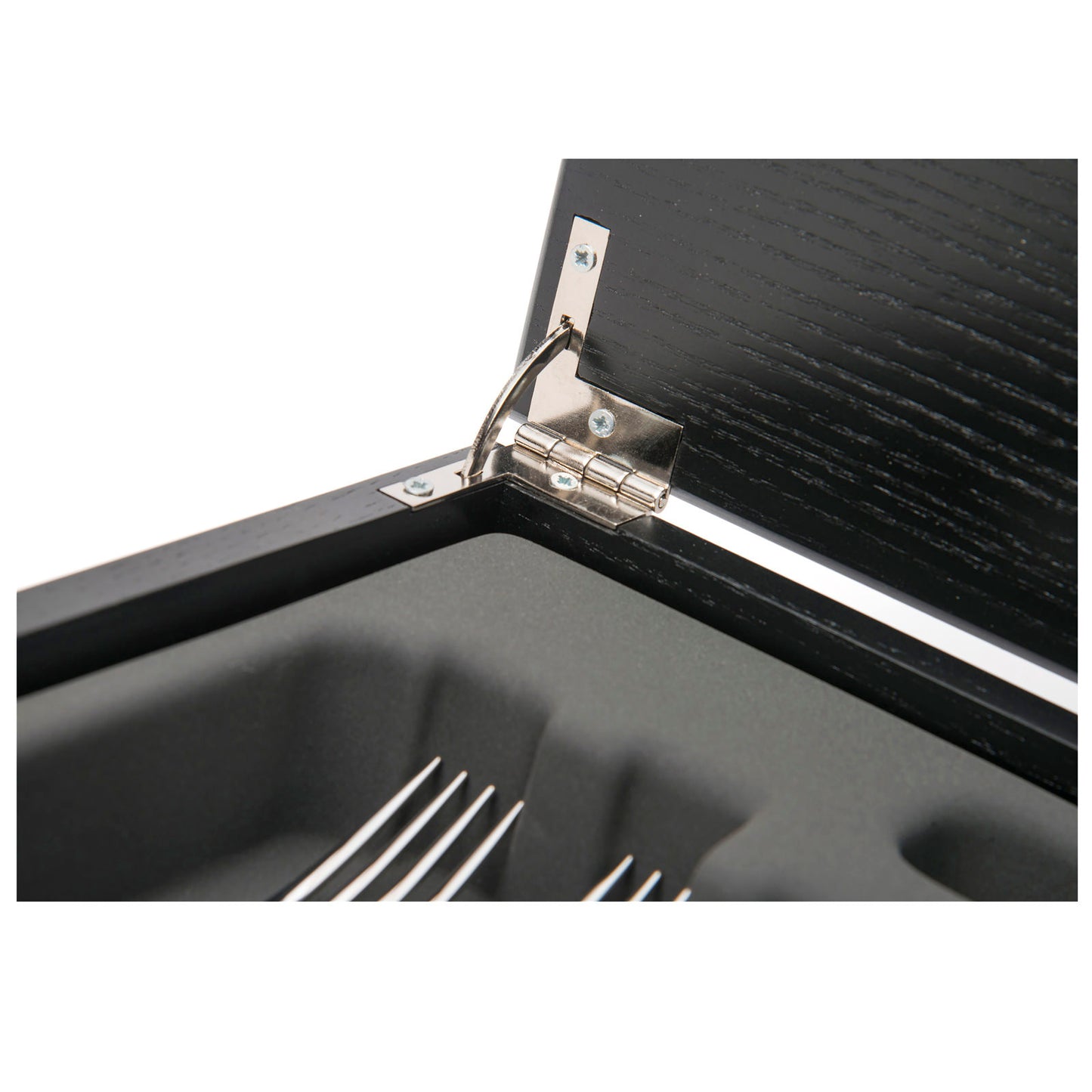 Besteckbox schwarz leer David Mellor