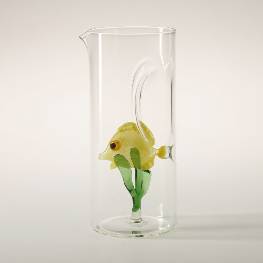 Wasserkrug FISCH GELB MIT ALGE
