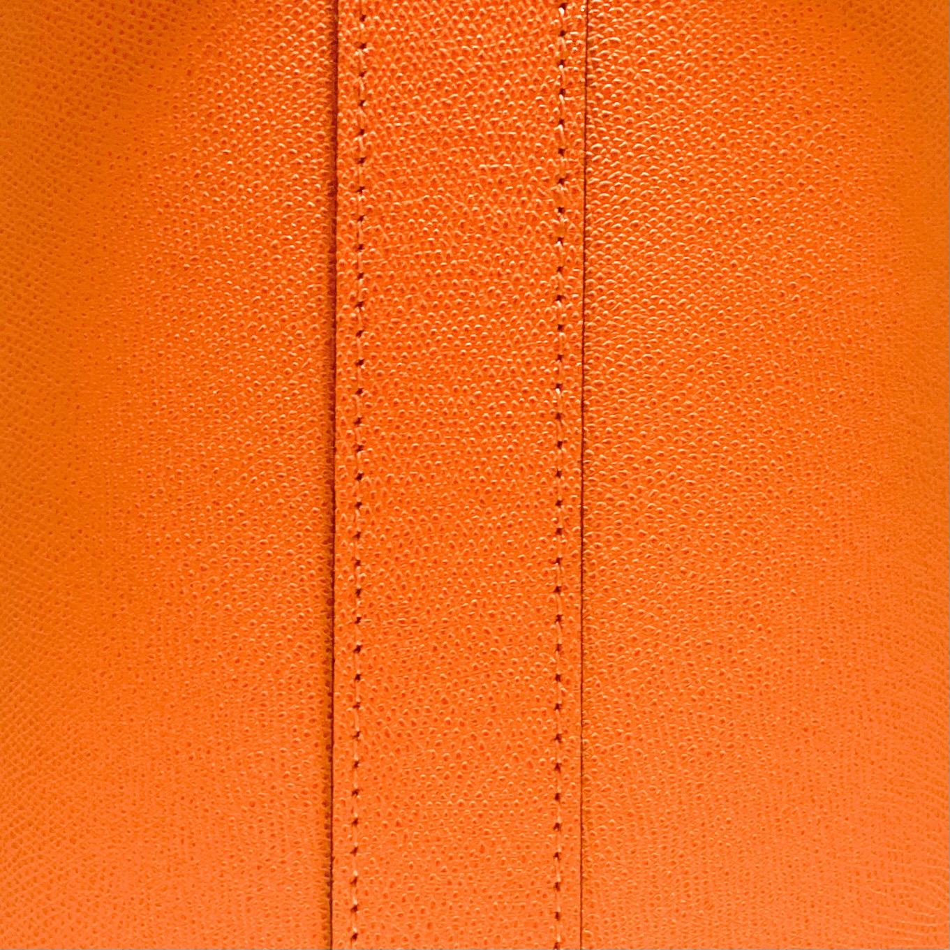 Leder-Papierkorb mangofarbig