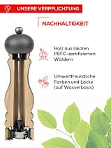 Salzmühle PARIS Peugeot 18cm schokofarben