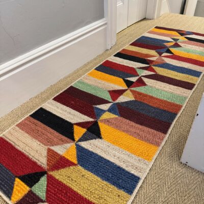 Teppich rechteckig JUTE Harlequin 61 x 183 cm