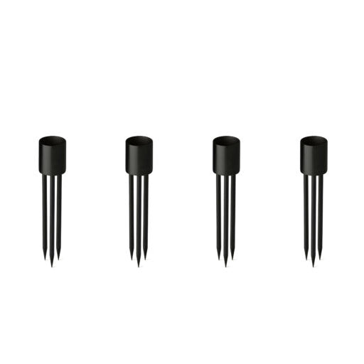 Kerzenhalter für Adventskranz, schwarz