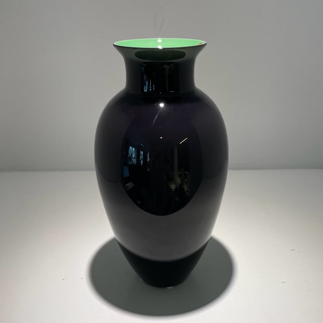 Vase ANTARES Amphore hoch dunkelviolett-mint