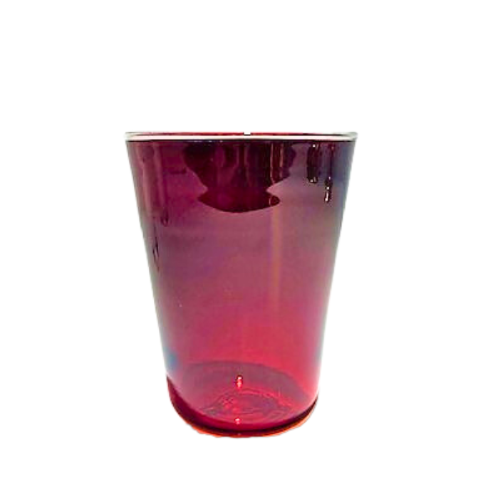 Becher rubinrot