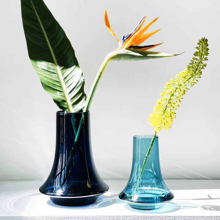 Vase SPINN hellblau small