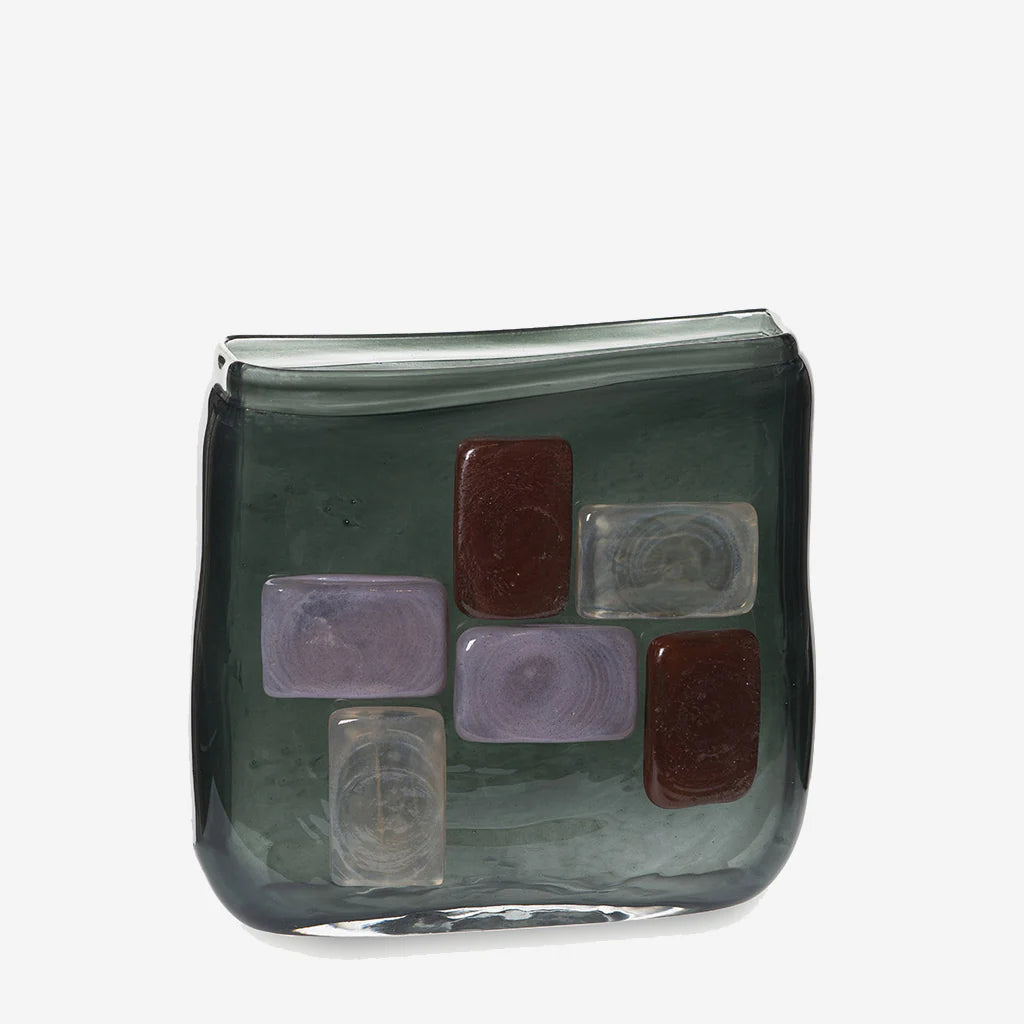 Vase Rectangle Henry Dean dunkelgrün