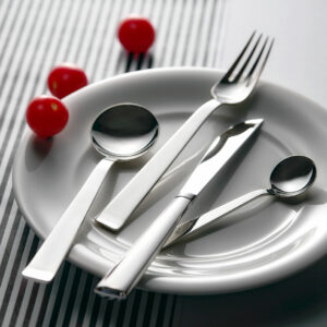 JOSEF HOFFMANN Besteck Set No. 135 5 tlg., 150g versilbert