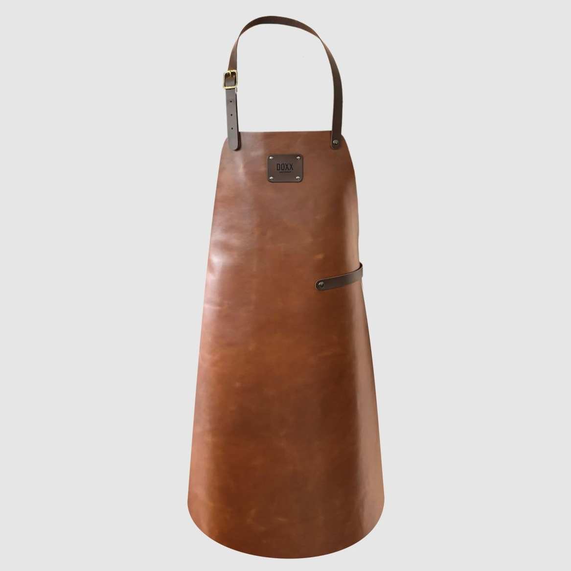 Schürze Leder cognac
