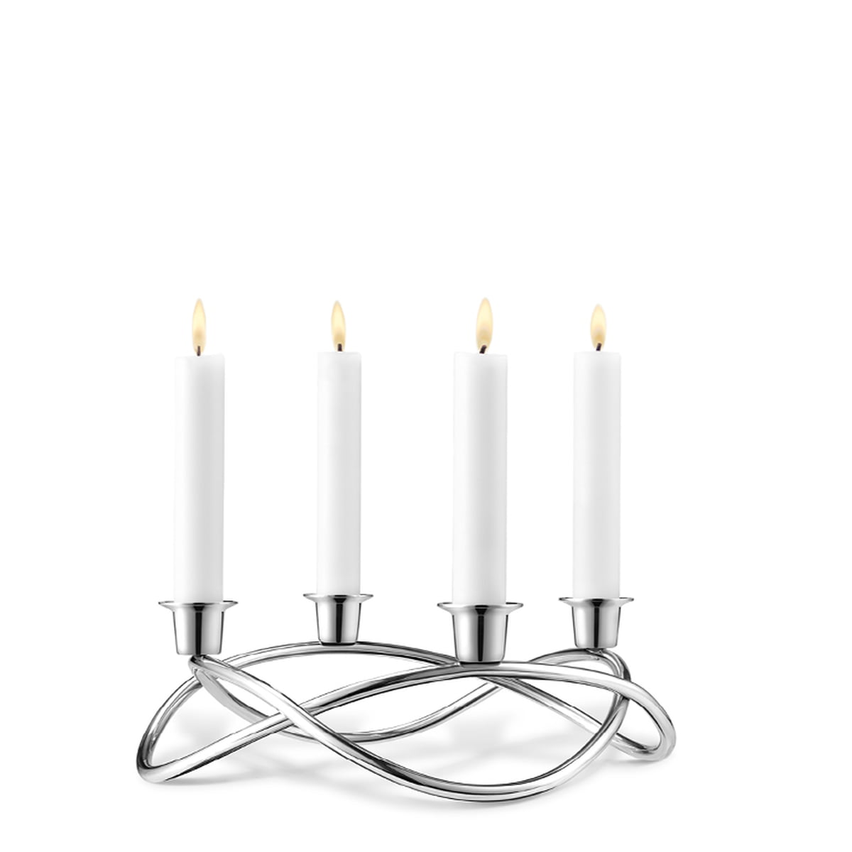 Kerzenhalter / Adventskranz, Edelstahl
