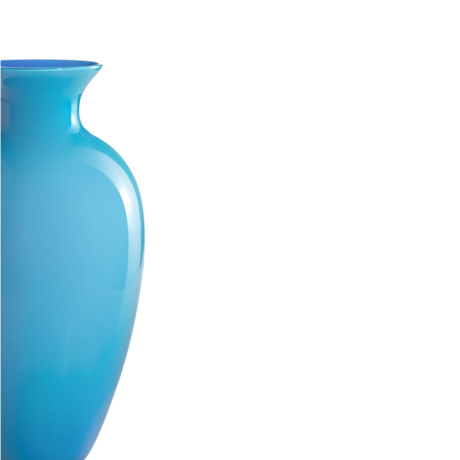 Vase ANTARES Amphore hoch aquamarin-blau