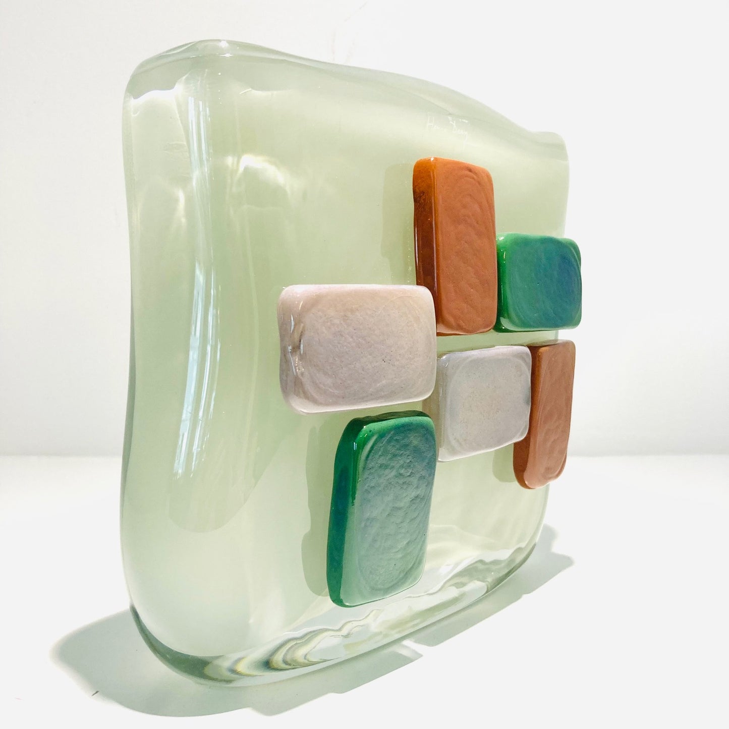 Vase Rectangle Henry Dean hellgrün