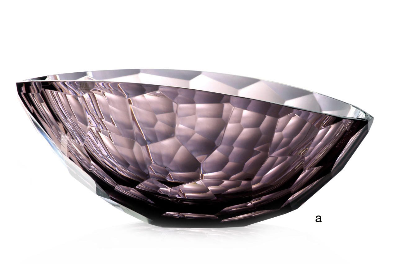 VENUS Schale, amethist, Studioglas