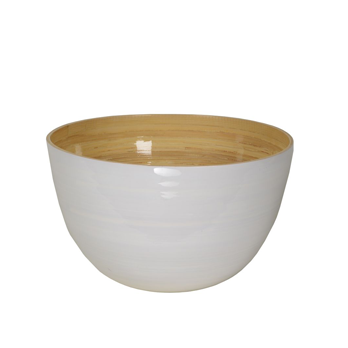 Bambus Schale weiss 30 x 18cm