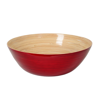 Bambus Schale rot 40 x 14cm