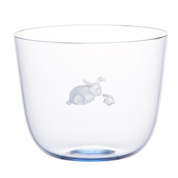 Wasserglas ALPHA Hase hellblau