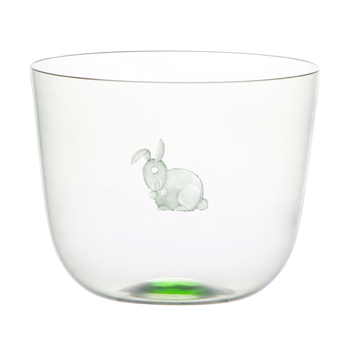 Wasserglas ALPHA Hase hellgrün
