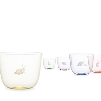 Wasserglas ALPHA Hase hellblau
