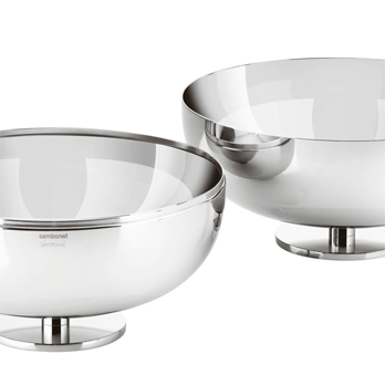 Gio Ponti Schale Edelstahl 2-tlg.
