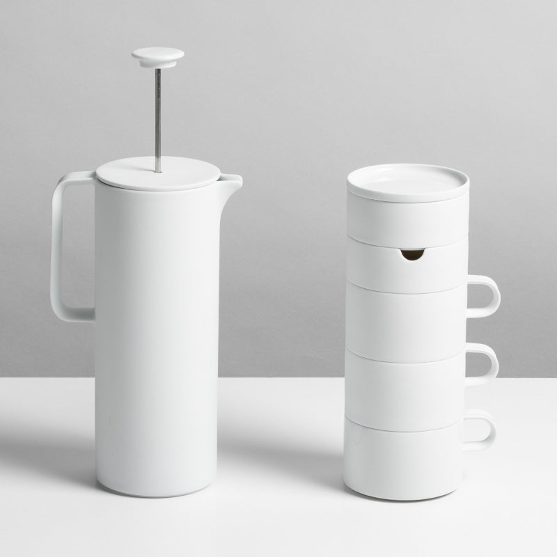 French Press Kaffeekanne, DATUM satiniert