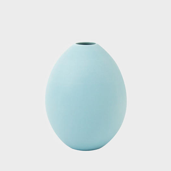 Vase GÄNSE EI - blau H 10 cm