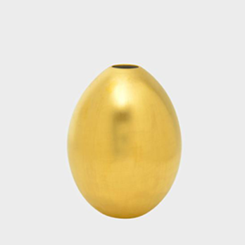 Vase GÄNSEI gold, H 10 cm