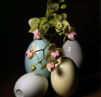 EIVASE greige, H 13 cm