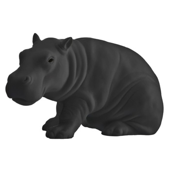 Junges Nilpferd schwarz