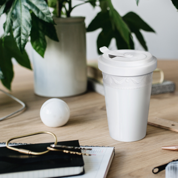 To Go Becher weiss KURLAND Blanc Nouveau