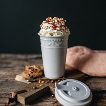 KURLAND To Go Becher weiss