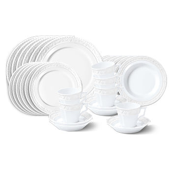 20% WHITE SET SALE - KURLAND BLANC NOUVEAU Dinner-Set 30tlg.