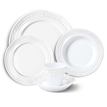 20% WHITE SET SALE - KURLAND BLANC NOUVEAU Dinner-Set 30tlg.
