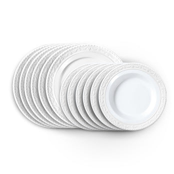 20 % WHITE SET SALE - KURLAND BLANC NOUVEAU Tafel-Set 12tlg.