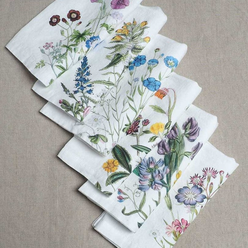Servietten 6 tlg., Wildblumen