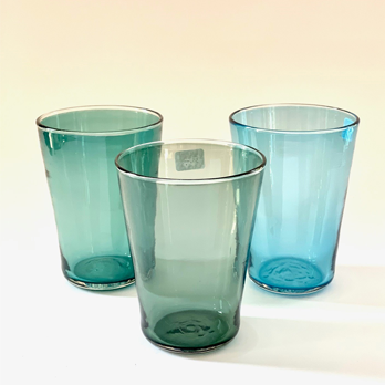 Wasserglas grau/grün