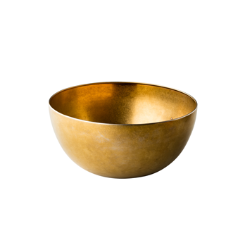 Salatschale VINTAGE gold mittel
