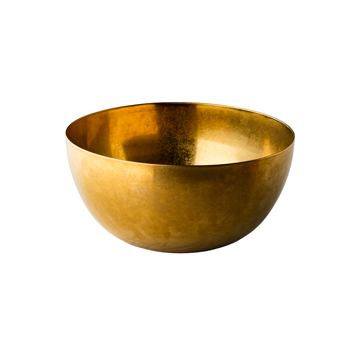 Salatschale VINTAGE gold gross