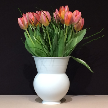 Vase HALLE, gerillter Hals