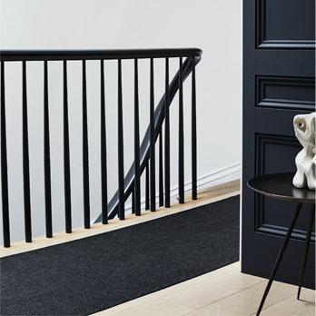 WOVEN Läufer 66x183cm Bouclé noir