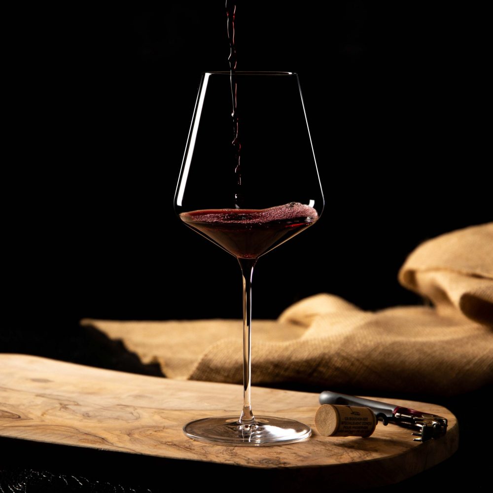 Bordeauxglas DIONYSOS, mundgeblasen