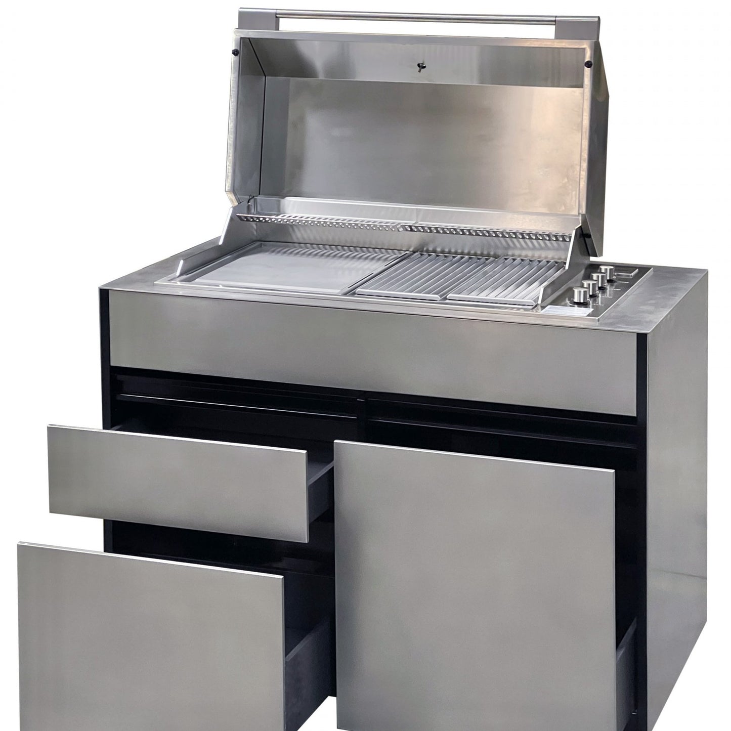 ONO Gasgrill, 4 Brenner, 3 Schubladen