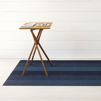 Türvorleger SHAG Marbled Stripe blue