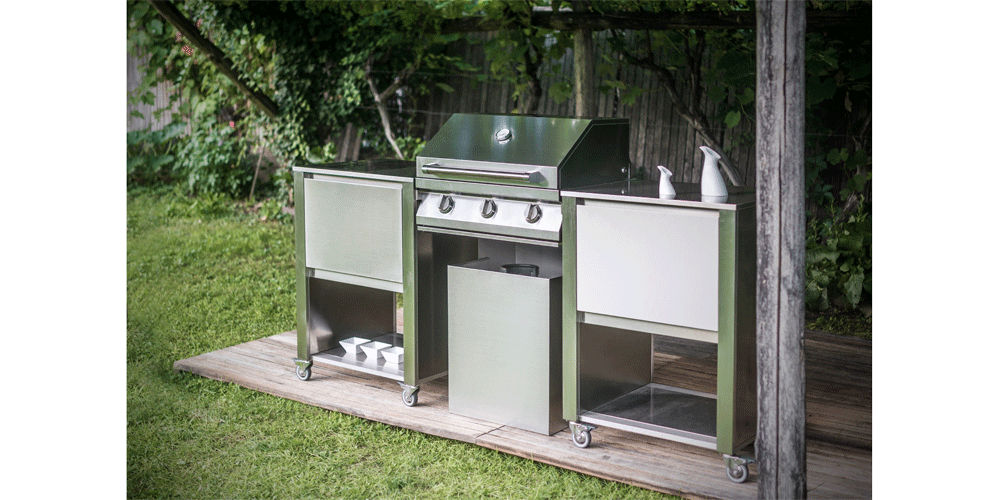 CUN Teppanyaki-Element, 2 Schubladen