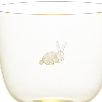 Wasserglas ALPHA Hase hellblau